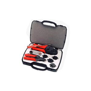 圧着工具一式 IWISS（アイウィス） 圧着ペンチ 圧着工具 端子セット 工具キット 平型