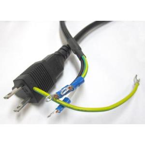 PSE電源コード 2P/3P変換アダプタ+3P-2Mケーブル+丸端子 (125/15A)