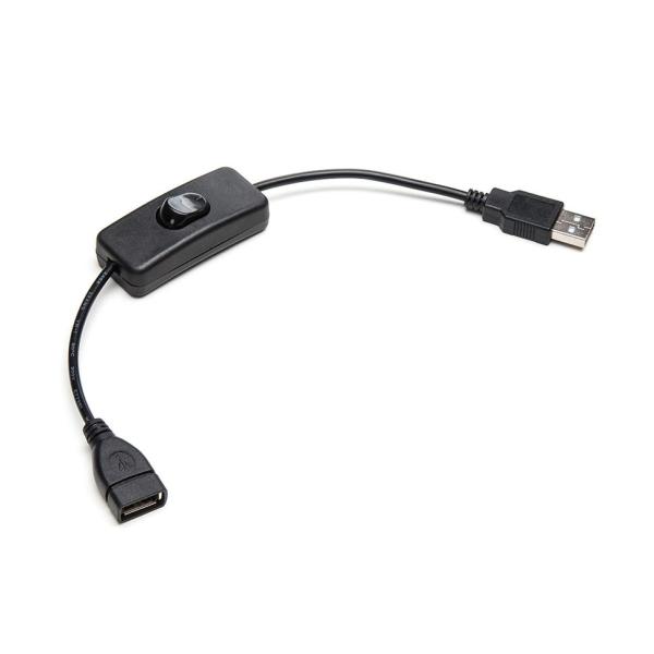 スイッチ付USBケーブル Aオス→Aメス