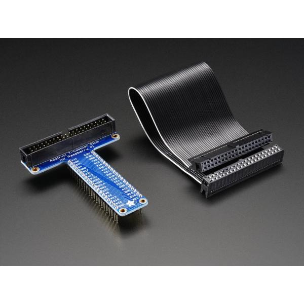 2ｘ20Ｔ型基板+リボンケーブル（Pi A+, B+, Pi 2, Pi 3, Zero用）