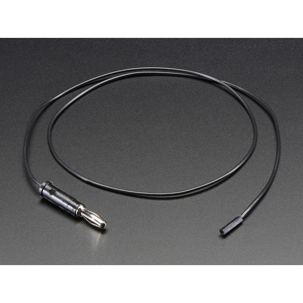4mmバナナプラグ黒→Ponomaメス0.1”ソケット/610mmケーブル