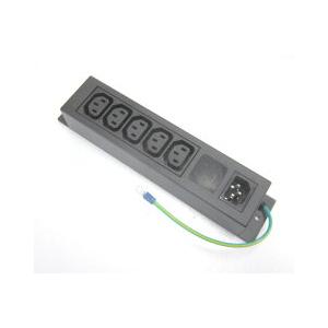 IEC電源タップ（C14→C13x5）+アース線 WS-045-0-5-FJ : デンシ電気店