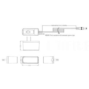 UNIFIVE ACアダプター 12Vdc/1...の詳細画像1