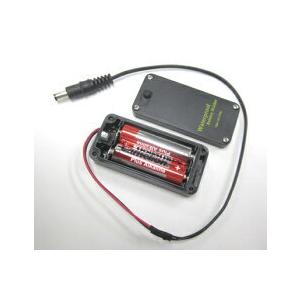 DC3V乾電池電源（防水ホルダー+on/offスイッチ）→DCジャック5.5x2