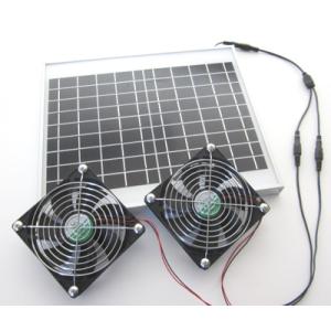 ソーラーダブルファン（メタルケースL)-送風・排気用扇風機ｘ2