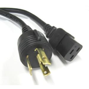 PSE電源コード　ロック NEMA L6-30P/C19（20A/250V)-3M
