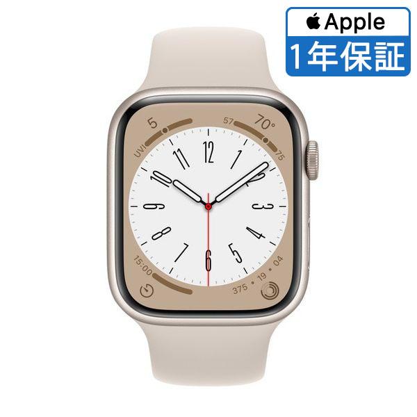 【Apple 整備済品 CPO】Apple Watch 8 45mm GPSモデル スターライト ア...