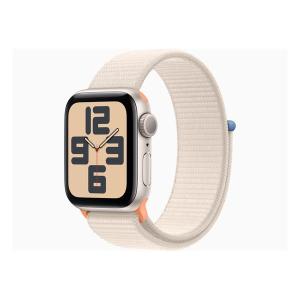 【ラッピング可】【即日発送】【新古品】Apple Watch SE 第2世代 GPSモデル 40mmスターライトアルミニウムケースとスターライトスポーツループ MR9W3J/A｜densidonya