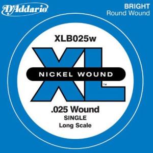 DADDARIO 0019954951436 ベース用バラ弦 ニッケル Long Scale .025 XLB025W