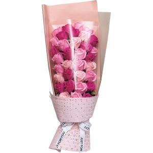 4571483312479 ソープフラワー デラックスローズブーケ ピンク