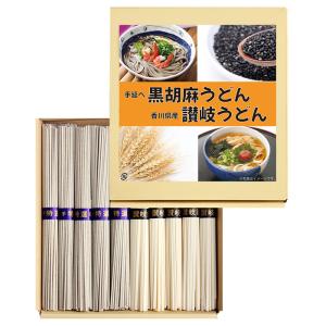 三盛物産 TKS-15 讃岐うどん 黒胡麻入り手延べうどん