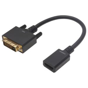 ホーリック HAFDV-700BB HDMI-DVI変換アダプタ 15cm HDMIメス-DVIオス