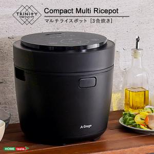 ホームテイスト SH-14-MRP-BK 炊飯から低温調理までコンパクトなマルチライスポット