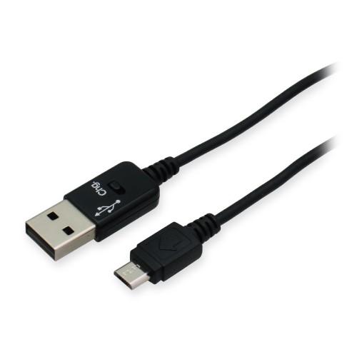 多摩電子 microUSB ケーブル 90cm 切替スイッチ付 ブラック TH33SDK