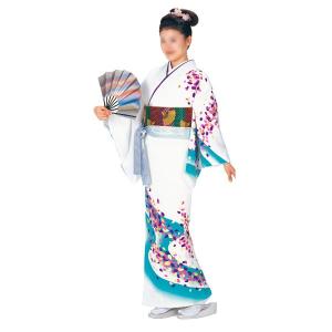 踊り絵羽着物 ポリエステル 舞踊 日本舞踊 民踊 新舞踊 (62165)｜dento-wako