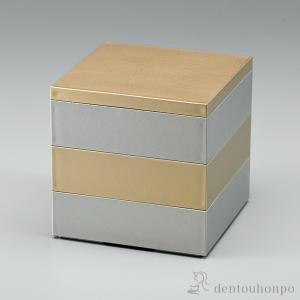重箱 越前漆器 牡丹彫 漆塗り 三段重箱 19.9cm : おいしい