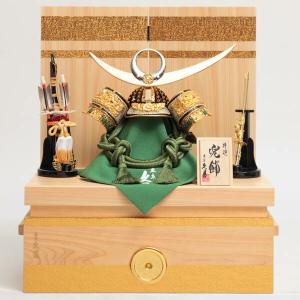 久月 名入れ木札無料 五月人形 兜収納飾り 紺糸縅 紫檀 伊達政宗 大越