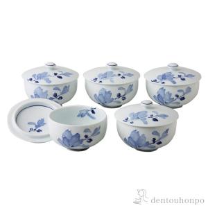 九谷焼 蓋付汲出揃 花詰 5客セット ( 初任給 プレゼント 母の日 茶器