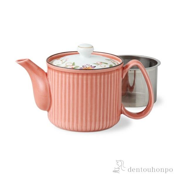 SS軽量ポット 花蓮 赤 小 ( 波佐見焼 軽量 紅茶 ハーブティー 日本茶 ティーライフ 人気 波...