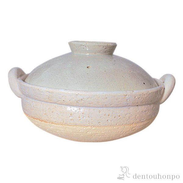 ヘルシー蒸し鍋 白 大 (3〜5人用) レシピ・陶製すのこ(蒸し鍋)付き ( 長谷園 手作り 炊飯 ...