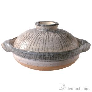 長谷園 旧商品 伊賀土鍋 アメ釉 京型 NZN-54 7号 : サンワショッピング