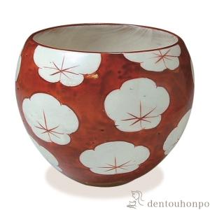 火入 茶道具 堀野証嗣 作 萬古赤絵火入 : 茶道具専門店 (有)菊池商店