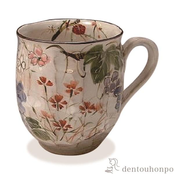 マグカップ 四季草花 ( 名入れ有料 退職祝い 定年 プレゼント デザイン マグ オリジナル タンブ...