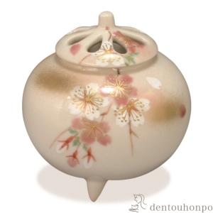 京焼 清水焼 淡彩桜香炉 香菊 : 松韻堂 Yahoo!店 - 通販 - Yahoo