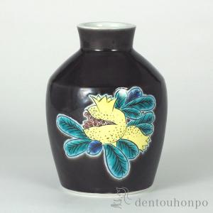 九谷焼 浅蔵五十吉 7.5号花入 色絵葉韻 : 九谷焼 STYLeNCE