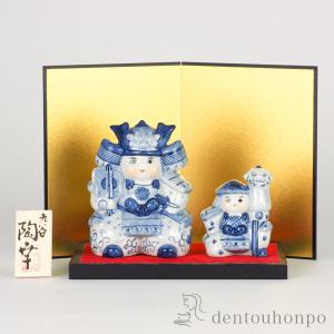 柿沼東光 五月人形 木目込み 作 (大空の夢 白 アクリルケース 飾り