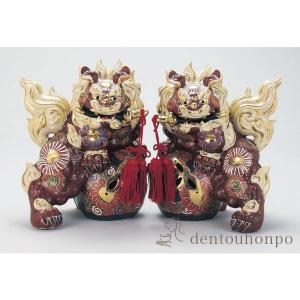 九谷焼 七福神宝船 盛 6号 台・敷物・立札付 ( 置物 七福神 恵比寿