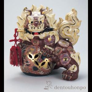 九谷焼 獅子 盛 6.5号 ( 木札名入れ有料 初任給 プレゼント 母の日