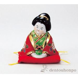 九谷焼 鶴・亀 盛 3.2号 台・敷物・立札付 ( 木札名入れ有料 初任給