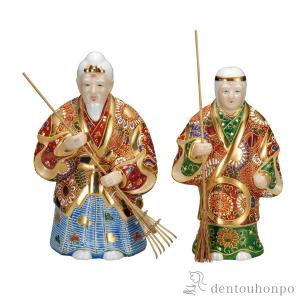 高砂人形置物　縁起物　　　　　　　　☆最終お値段☆ 高砂 置物 高砂人形 日本製 縁起物 陶器 記念品 プレゼント 贈り物