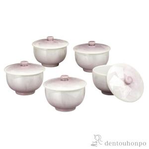 九谷焼 蓋付茶器セット 花紋 ( 初任給 プレゼント 母の日 茶器セット