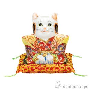 開運ダルマ 特大｜瑞峰作 鋳鉄製 紙箱入 花台・布団付 【高岡銅器 置物