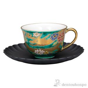 九谷焼 カップ＆ソーサー 子豚 ソーサー山中漆器 ( 初任給 プレゼント
