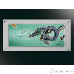 陶額 雲龍 ( 置物 額飾り 陶板 陶板画 法人 九谷焼 周年 創立 上場 竣工 開店 事務所移転 開業 プレゼント お祝い お返し お礼 令和 海外 日本 取引先 )