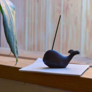 銅製 香立 ぶどうに蛙 大 ( お香 線香 リラックス 仏具 人気 高岡銅器