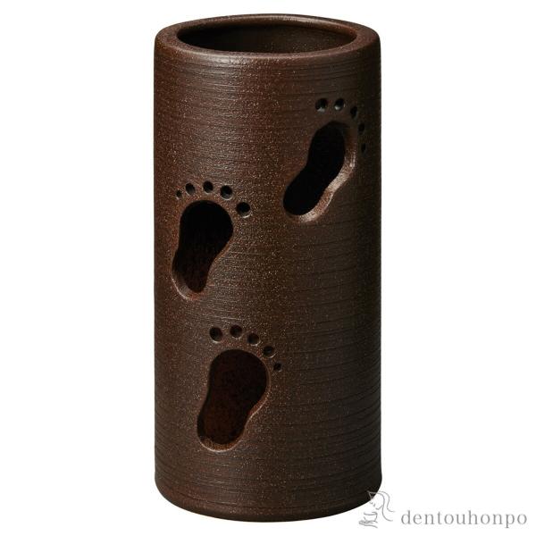 傘立て ステップ ブラウン ( へちもん スリム 玄関 お店 高級 おすすめ 信楽焼 周年 創立 上...