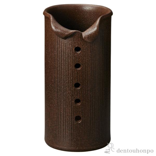 傘立て カラー ブラウン ( へちもん スリム 玄関 お店 高級 おすすめ 信楽焼 周年 創立 上場...