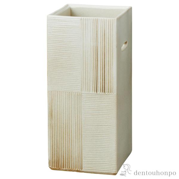 傘立て 立刻線 白 ( へちもん スリム 玄関 お店 高級 おすすめ 信楽焼 周年 創立 上場 竣工...