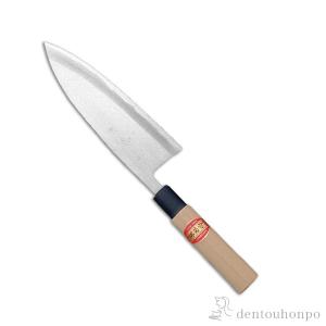 和包丁 堺菊守 極上（水牛柄） 菜切 165mm 1本 名入れ彫刻無料 ( 初任