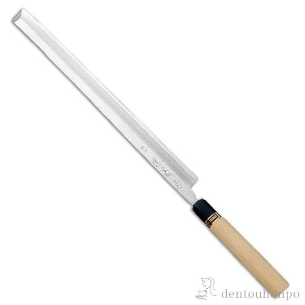 和包丁 堺菊守 銀３（水牛柄） 蛸引 240mm 1本 名入れ彫刻無料 ( 退職祝い 定年 切れ味 ...