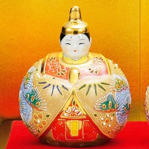 名入れ木札無料 九谷焼 玉雛人形 桜盛 3号 ...の詳細画像1
