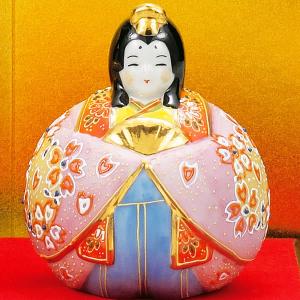 名入れ木札無料 九谷焼 玉雛人形 桜盛 3号 ...の詳細画像2