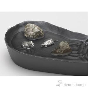 岩鋳（IWACHU） 南部鉄器 貯金箱 ポスト 赤 ( 岩鋳 木札名入れ有料 父