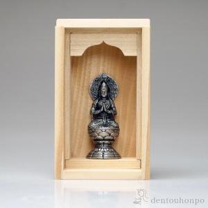 仏像 不動明王 古美色 線香・香立付 ( 木箱名入れ有料 木札名入れ有料