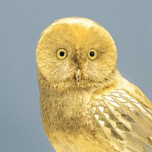 純金 フクロウ A 800g ( 光則(金工芸...の詳細画像1