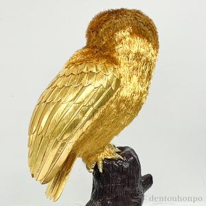 純金 フクロウ C 250g ( 光則(金工芸...の詳細画像3